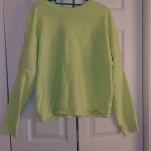 Neon green sweatshirt